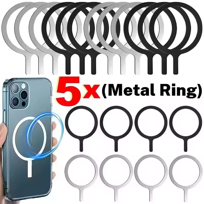 Wireless Car Charger - Anillo de Acero Inoxidable Universal con