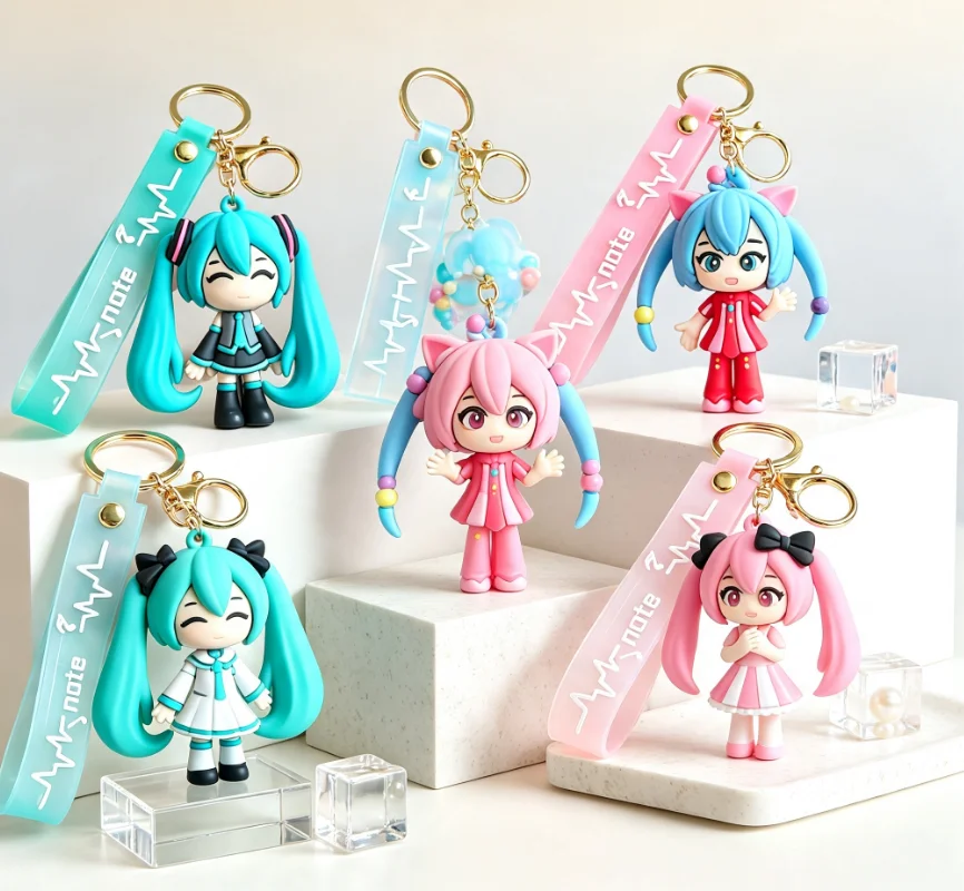 Car Accessories Xmas - Llavero de Hatsune Miku, Colgante de