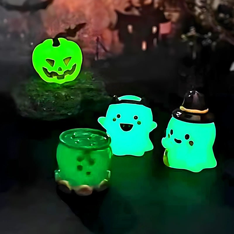 Car Accessories Xmas - 6 uds/juego iluminan tu Halloween Mini