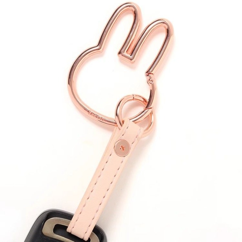 Car Accessories Xmas - Llavero Miffy Kawaii con cabeza de