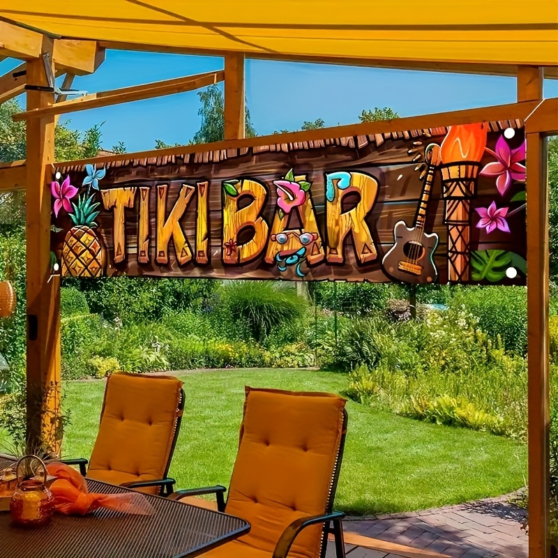 Car Accessories Nearby - Banner de Bar Tiki, decoraciones para