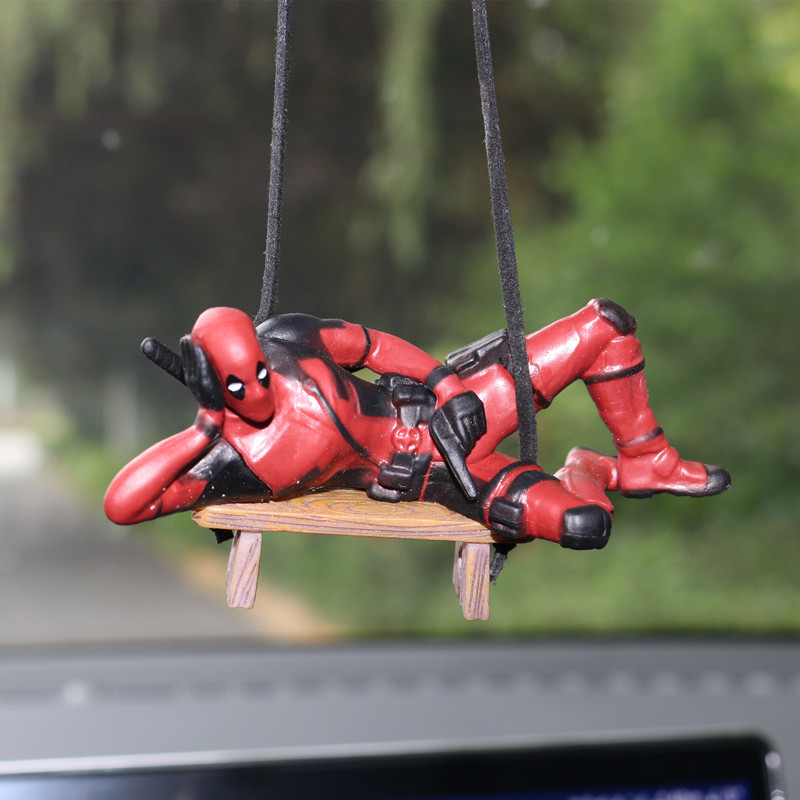 Car Accessories Xmas - Marvel Deadpool coche espejo retrovisor colgante