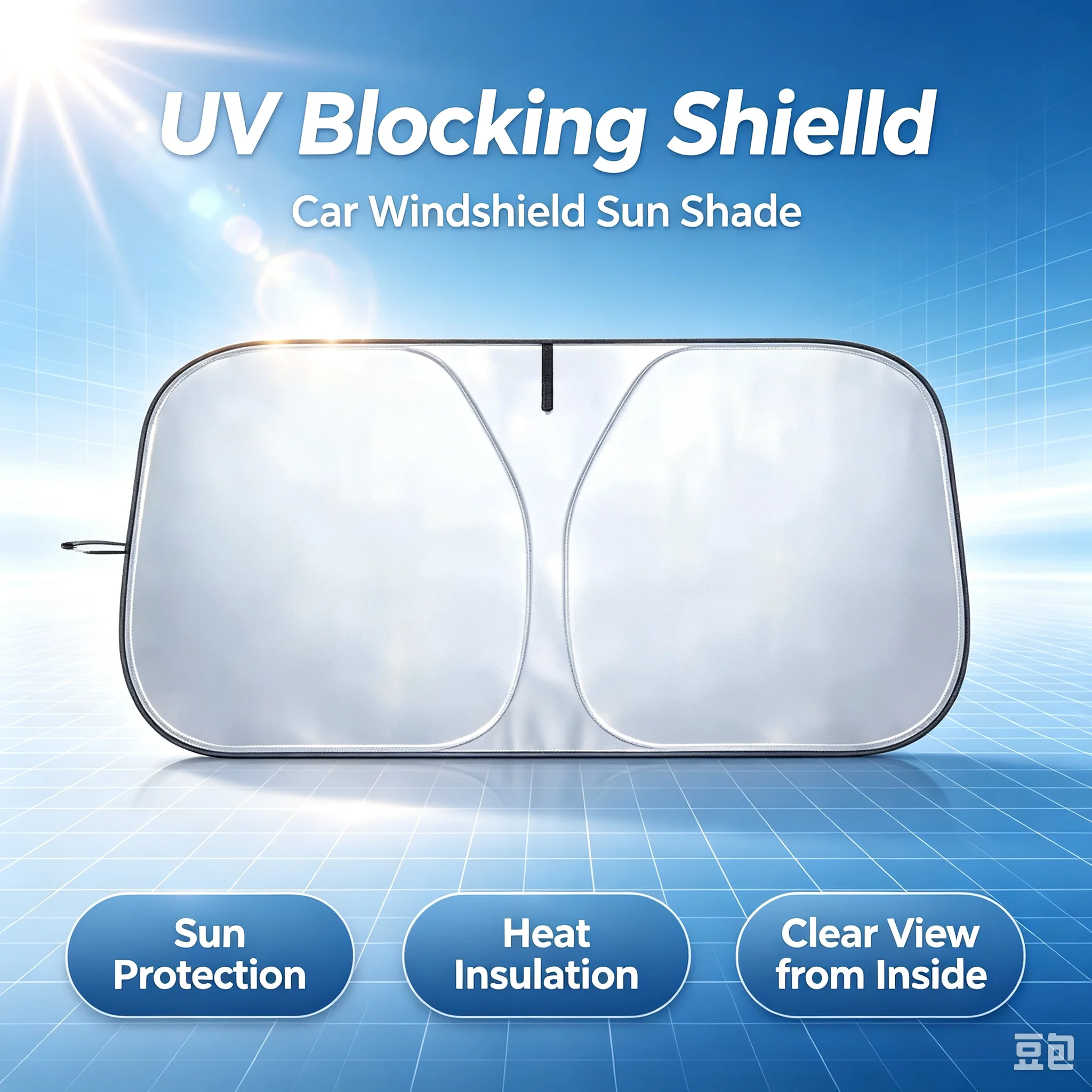 Automatic Car Sunshade - Parasol para ventana delantera de coche,