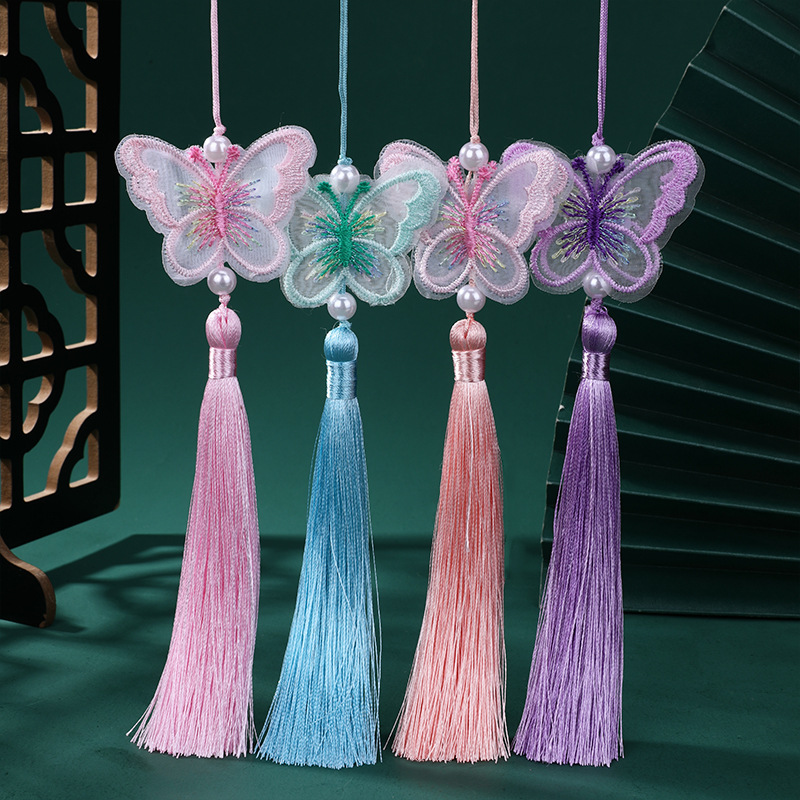 Borla de mariposa con bordado  - Car Accessories Xmas reseña y precio