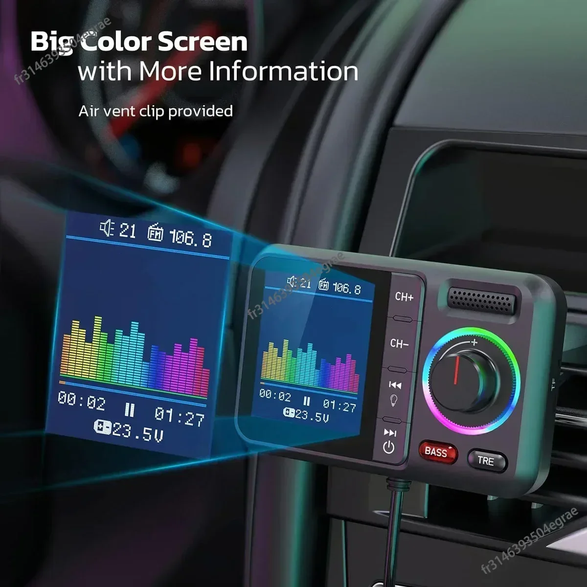 Transmisor FM Inalámbrico con  - Wireless Car Charger reseña y precio